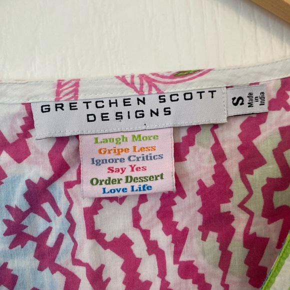 Gretchen Scott Womens Size Small Sea Life Crab Seashell Tunic Top - Picture 7 of 7